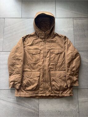 UNIQLO x Engineered Garments M-65 Field Jacket Hooded Parka Men’s M Khaki